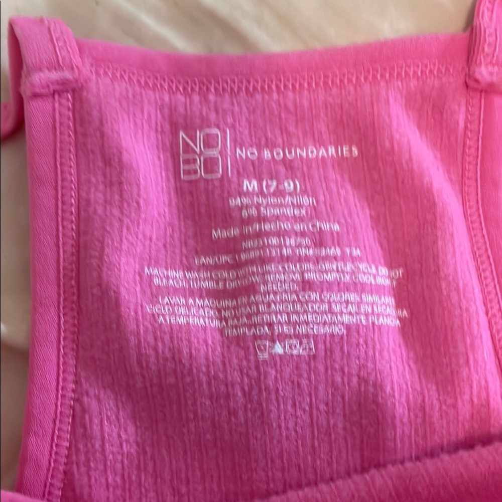 Pink Ribbed Women's Top - Picture 3 of 3